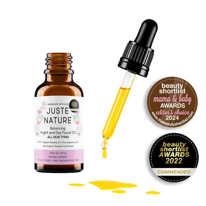 Juste Nature award winning balancing facial oil