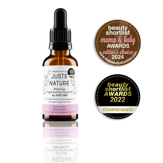 Juste Nature award winning balancing facial oil