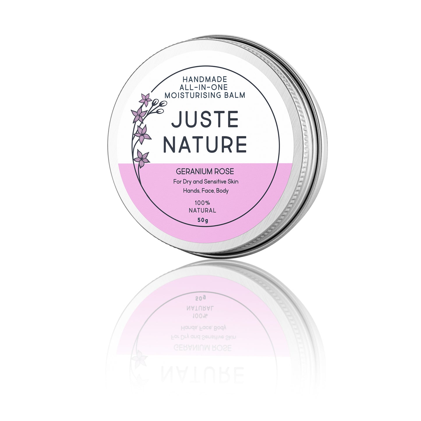 JUSTE NATURE GERANIUM ROSE ALL IN ONE MOISTURISING BALM