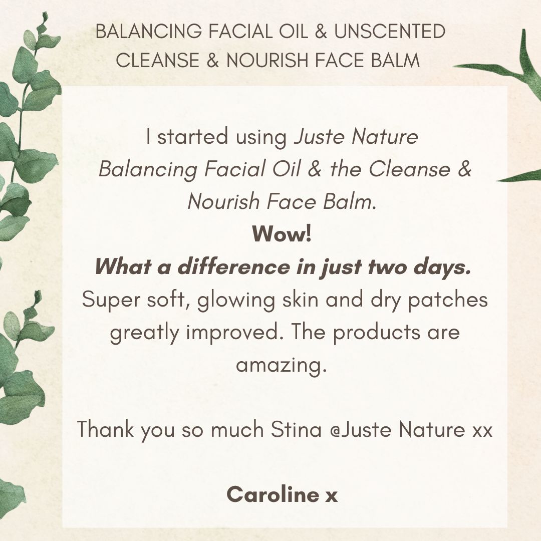 juste nature cleanse and nourish multi purpose face balm review