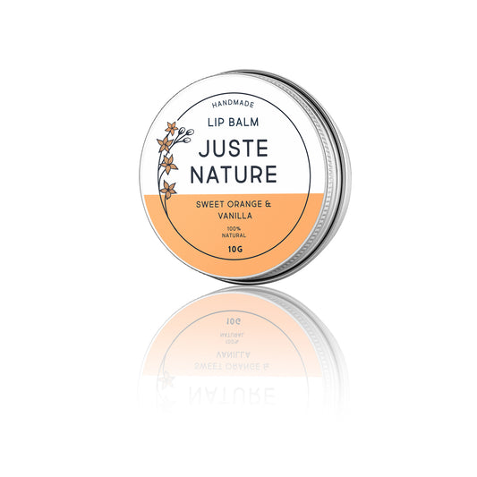 Juste Nature sweet orange and vanilla lip balm