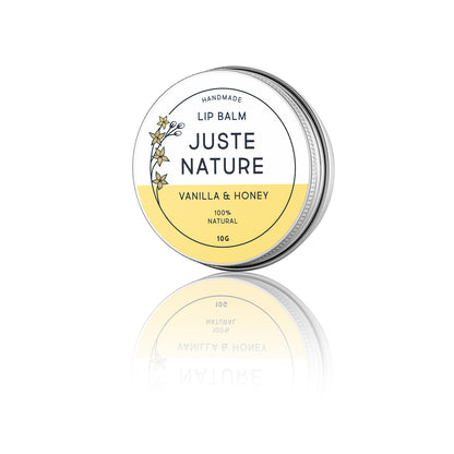 juste nature vanilla and honey lip balm