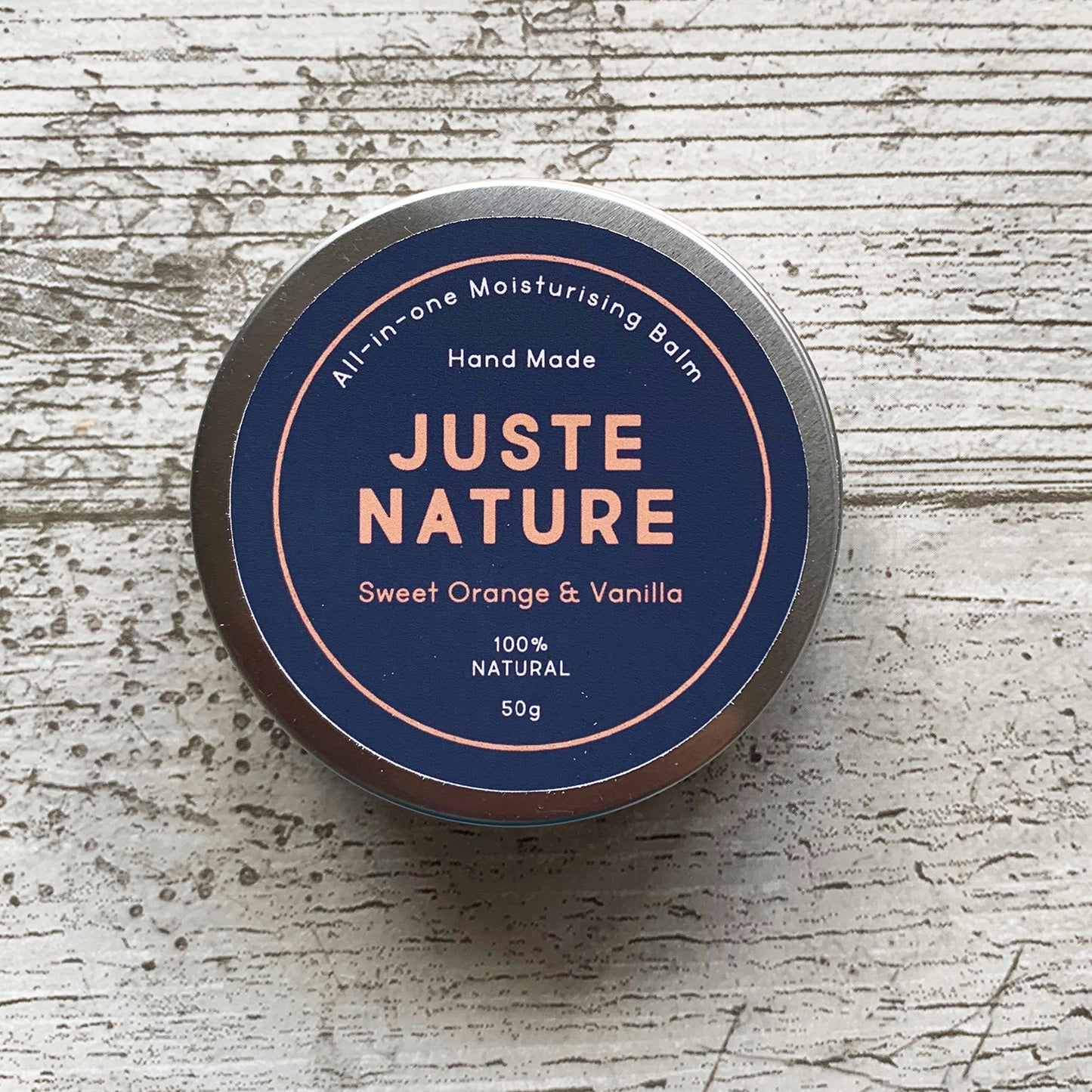 SWEET ORANGE AND VANILLA ALL IN ONE MOISTURISING BALM BY JUSTE NATURE